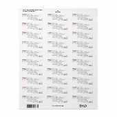 Wilde bloem boho minimalistische moderne Bruidsdou Etiket (Full Sheet)