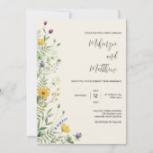 Wilde Bloem Boho Minimalistische Moderne Weide Tro Kaart (Voorkant)