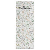 Wilde Bloem Boho Naam Monogram Wijn Cadeautas (Voorkant)