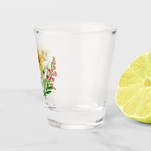 Wilde Bloem Boho Rustiek Shot Glas (Rechts)
