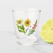 Wilde Bloem Boho Rustiek Shot Glas (Voorkant)