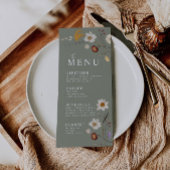 Wilde Bloem Boho Salie Groene Menu