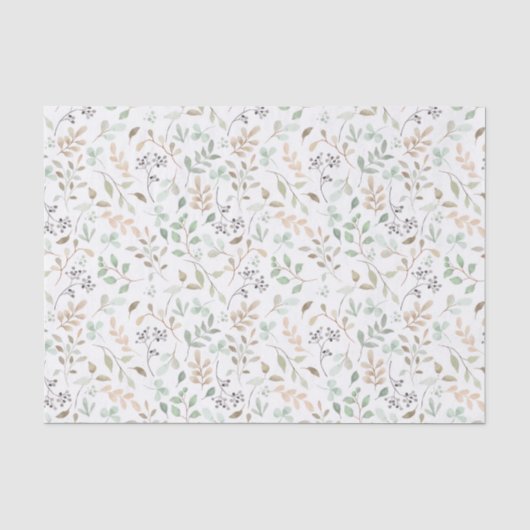 Wilde Bloem Boho Tissuepapier (Voorkant)