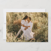 Wilde Bloem Boho Trouwfoto Save The Date (Achterkant)