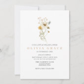 Wilde bloem Boho tuin eerste verjaardag Kaart (Voorkant)