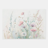 Wilde bloem Boho Watercolor Bruids Shower Verjaard Inpakpapier Vel (Voorkant 3)