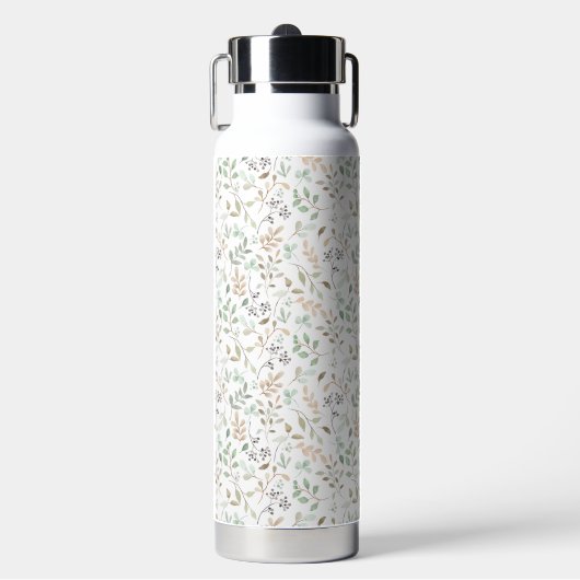 Wilde Bloem Boho Waterfles (Voorkant)
