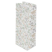 Wilde Bloem Boho  Wijn Cadeautas (Voorkant Gekanteld)