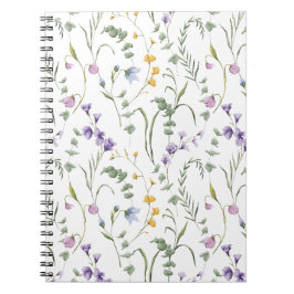 Wilde Bloem Botanisch Patroon Notitieboek
