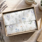 Wilde Bloem Botanische Blauwe Lavendel Bloem Boho Tissuepapier