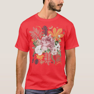 wilde bloem botanische bloem t-shirt