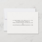 Wilde bloem — Botanische QR-bruiloft RSVP-kaart RSVP Kaartje (Achterkant)