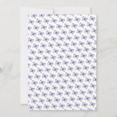 Wilde bloem Boterfly Garden Lavender Baby shower Kaart (Achterkant)