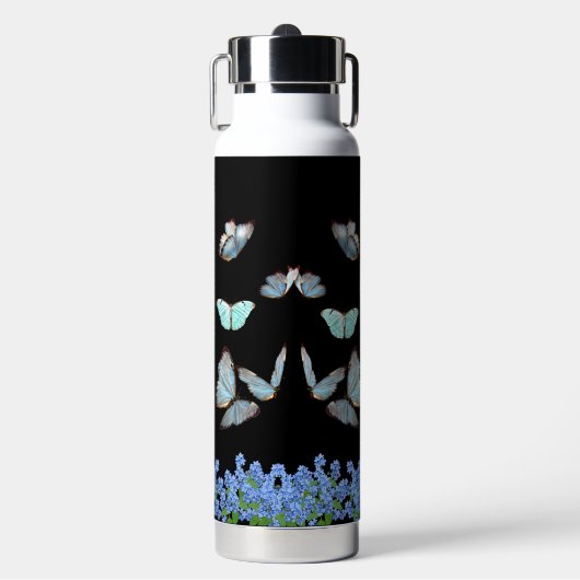 Wilde bloem Boterfly Garden Water Fles (Voorkant)