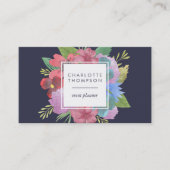 Wilde bloem Bouquet Double Sided Visitekaartje (Voorkant)