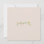 Wilde bloem Bridal Brunch met de Bride Floral Kaart (Achterkant)