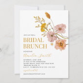 Wilde bloem Bridal Brunch, Vrijgezellenfeest Kaart (Voorkant)
