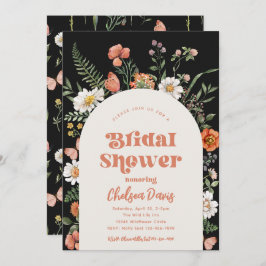 Wilde bloem Bridal Shower | Bridal Kaart