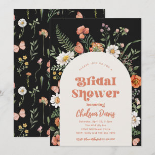 Wilde bloem Bridal Shower Bridal Kaart