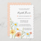 Wilde bloem Bridal Shower Invitations Kaart (Voorkant / Achterkant)