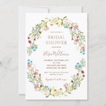 Wilde bloem Bridal Shower