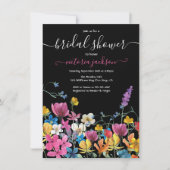 Wilde bloem Bridal Shower Kaart (Voorkant)