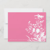 Wilde bloem Bridal Shower Kaart (Achterkant)