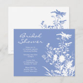 Wilde bloem Bridal Shower Kaart (Voorkant / Achterkant)