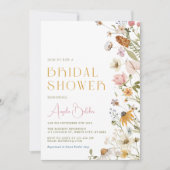 Wilde bloem Bridal Shower Kaart (Voorkant)