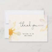 Wilde bloem bruidsfeest bedankkaart (Voorkant)