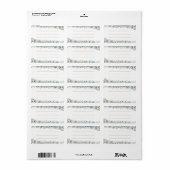Wilde Bloem Bruiloft Envelop Adres Label (Full Sheet)