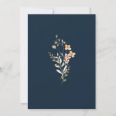  Wilde Bloem Bruiloft  Kaart (Achterkant)