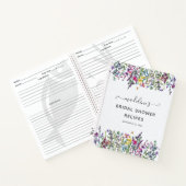 Wilde Bloem Bruiloft Receptenboek Notitieboek (Binnen)