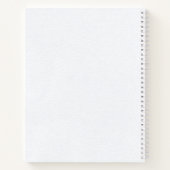 Wilde Bloem Bruiloft Receptenboek Notitieboek (Achterkant)