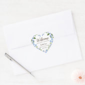 Wilde Bloem Bruiloft Welkom Sticker Cadeau Favorie (Envelop)