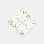 Wilde bloem Butterflies Boho Engagement Party Servet (Hoek)