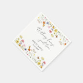 Wilde bloem Butterflies Boho Niets Fancy huwelijk Servet (Hoek)