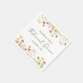 Wilde bloem Butterflies Boho Rehearsal Dinner Servet (Hoek)
