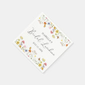 Wilde bloem Butterflies Boho Vrijgezellenfeest Lun Servet (Hoek)