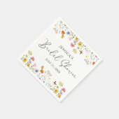 Wilde bloem Butterflies Boho Vrijgezellenfeest Servet (Hoek)