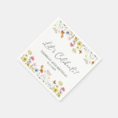 Wilde bloem Butterfly Boho Laten we de feestdag vi Servet (Hoek)