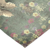 Wilde bloem Butterfly Menagerie Monogram Korte Tafelloper (Hoek)