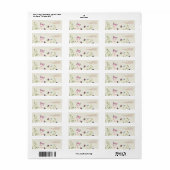 Wilde bloem Butterfly Party Return Address Label (Full Sheet)