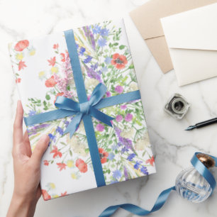 Wilde bloem cadeaupapier