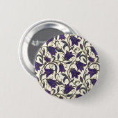 Wilde Bloem Campanulair Patroon Ronde Button 5,7 Cm (Voorkant /achterkant)