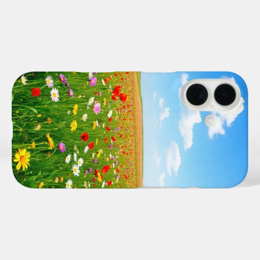 Wilde bloem Case-Mate iPhone case (Achterkant (horizontaal))