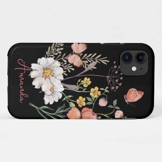 wilde bloem Case-Mate iPhone case (Achterkant (horizontaal))