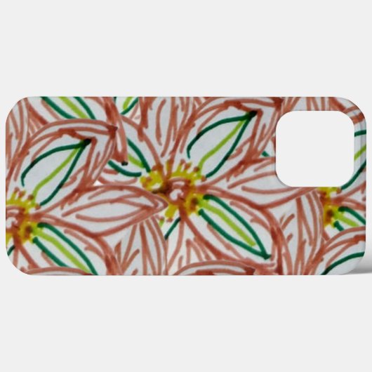 Wilde bloem Case-Mate iPhone case (Achterkant (horizontaal))