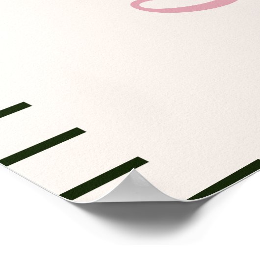 Wilde bloem Christelijke Grafiek van de Groei van  Poster (Hoek)