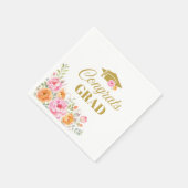 Wilde Bloem Congrats Afstudeer Servetten Boho Warm (Hoek)
